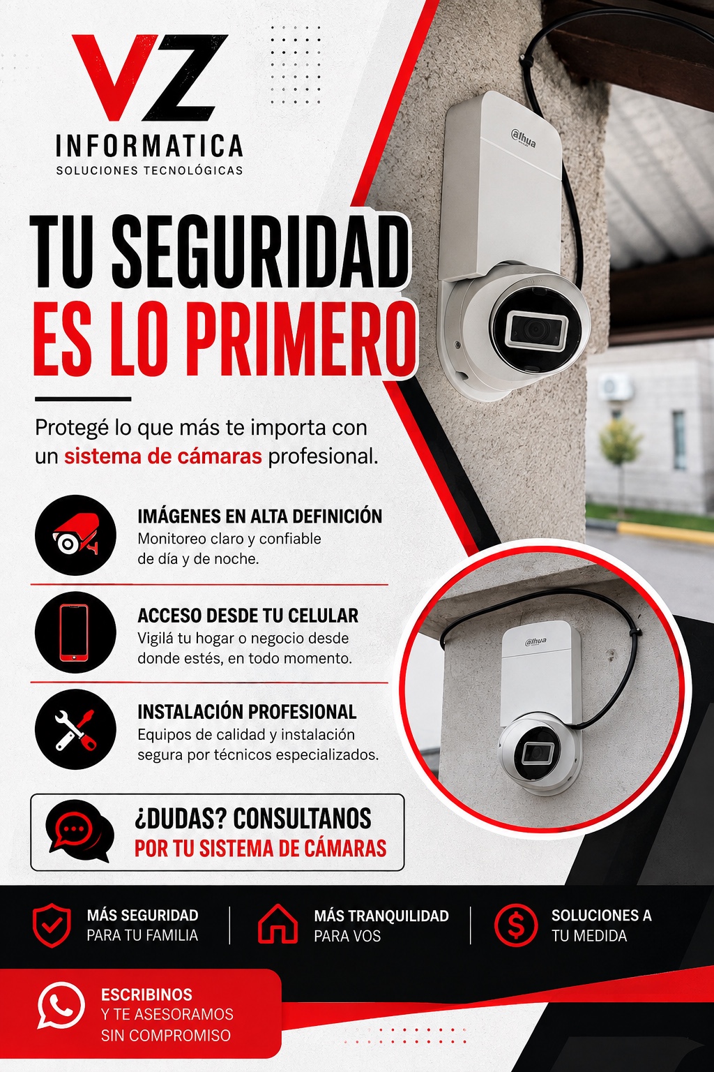 Instalación de cámaras de seguridad